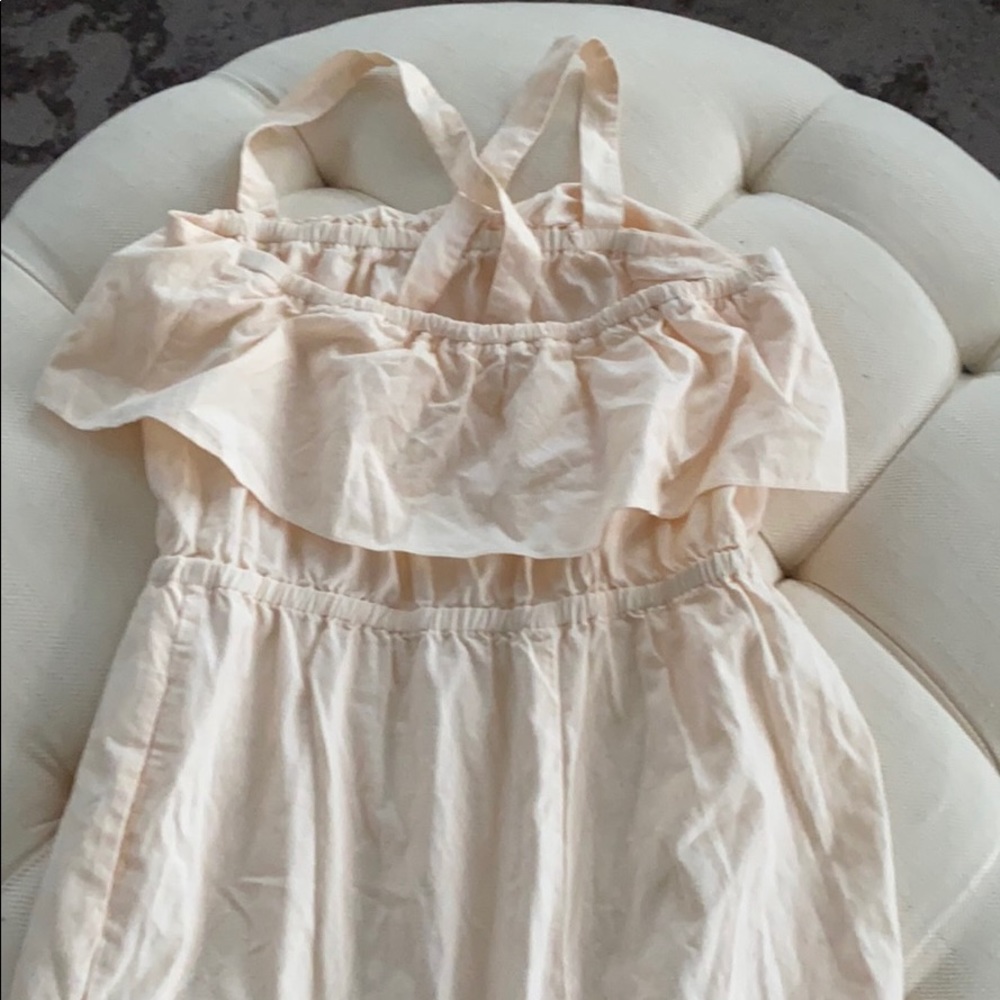 NWT Madewell Apron Ruffle Jumpsuit L - Picture 5 of 8